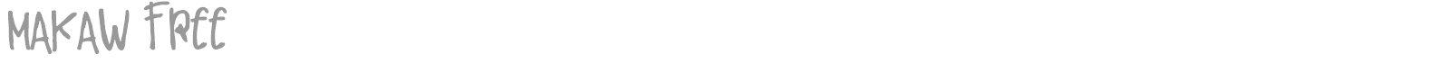 Makaw font preview